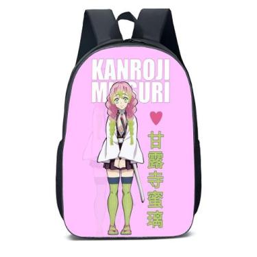 Imagem de Mochila Escolar Infanto Juvenil Anime Mitsuri Demon Slayer Novidades 0