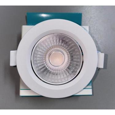 Imagem de Kit c/ 10 spot led 7w embutidor direcional - redondo branco frio 6500k