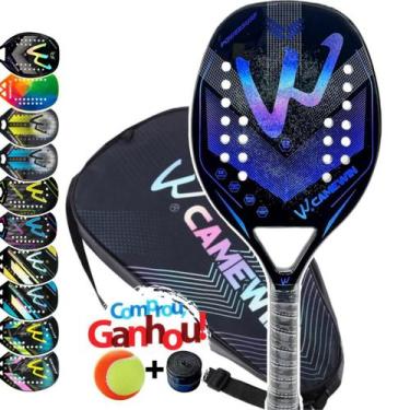 Imagem de Raquete Beach Tennis Camewin 100% Fibra De Carbono