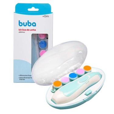 Imagem de Kit Lixa Elétrica Para Unhas Bebe Infantil Com Luz Buba