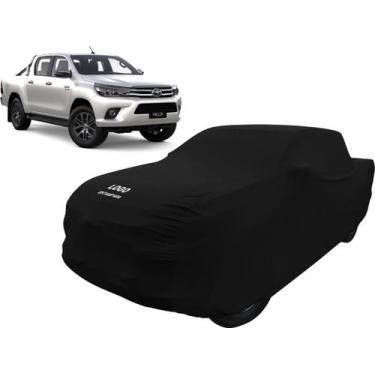 Imagem de Capa Para Carro De Tecido Lycra Toyota Hilux Anti-risco - Mz, Preta