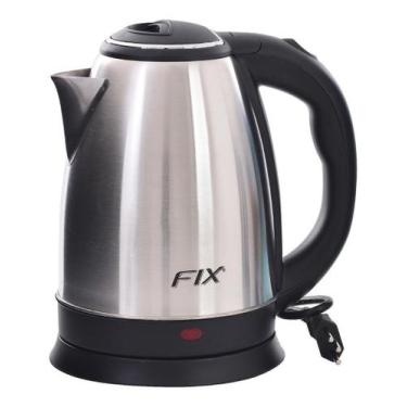 Imagem de Chaleira Elétrica Rotação 360 -110v Inox 1.8 L Economica - FIX, Preto,