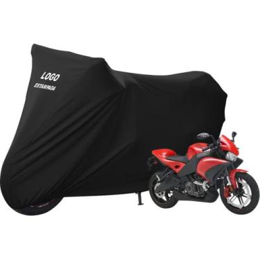 Imagem de Capa Para Proteger Moto Buell 1125 CR Com Logo - Mz, Preta