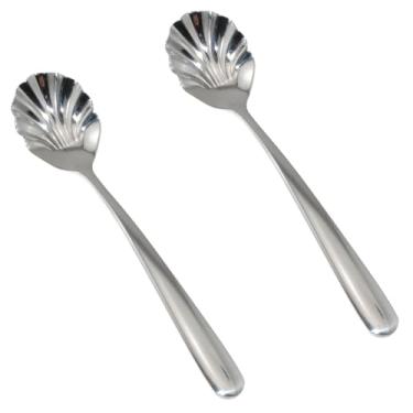 Imagem de Lind Kitchen Colher de aço inoxidável concha talheres faca de bife ocidental garfo colher hotel doméstico sobremesa açúcar colher café vintage, chá da tarde, sobremesa, expresso, cappuccino, iogurte,