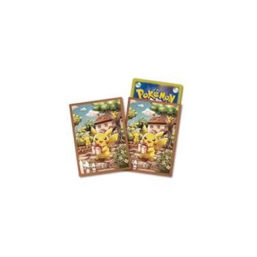 Imagem de Pokémon TCG 64 ct mangas para cartas presente do Pikachu