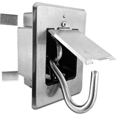 Imagem de Gancho Armador Rede Alianca Luxo Embutir Cromado 7323 Ip