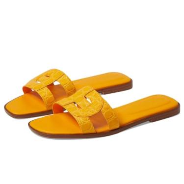 Imagem de Cole Haan Sandália feminina Chrisee, Saffron Croc Pr Lt, 40