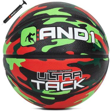 Imagem de AND1 Ultra Grip Official Regulation Size 7 (74.9 cm) Rubber Deep Channel Construction Streetball, feito para jogos de basquete em ambientes internos e externos