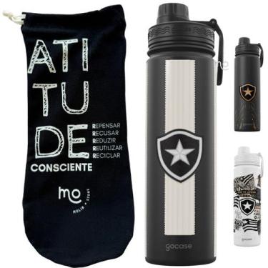 Imagem de KIT Garrafa Térmica Gocase Fresh 650ml Oficial do Botafogo com saquinh