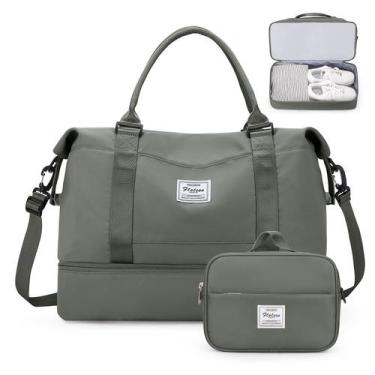 Imagem de Bolsa Weekender SYCNB para Mulheres - Compartimento para Sapatos - Ver