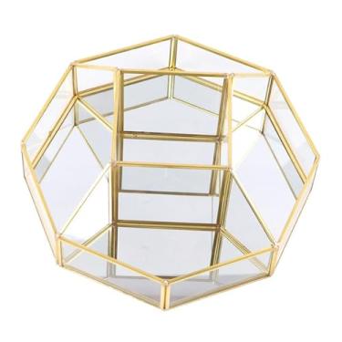 Imagem de IEUDNS Organizador de maquiagem Exibição de suporte Bin Supplies Creative Clear Nail Tools Caixa de armazenamento cosmético para casa de banheiro em casa, 25cmx10cm