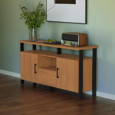 Imagem de Balcão Industrial para Sala 135cm MDF Dalla Costa Casa Lar - Pradel SE