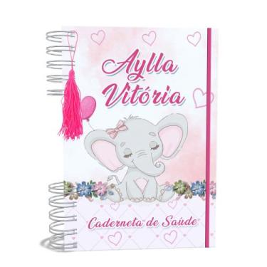 Imagem de Caderneta de Vacinação A5 Elefantinha Menina - Lissie Papeleria