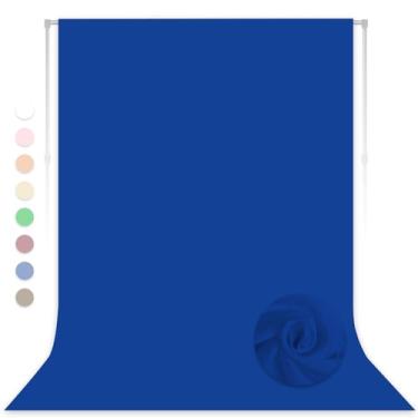 Imagem de Pano de fundo azul royal de 25,5 x 2,5 m para sessão de fotos, cortina profissional de fundo para fotografia de produto, retratos, casamento, festa, gravação de vídeo ao vivo (apenas plano de fundo)