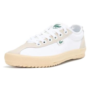 Imagem de Lacoste Tênis feminino Backslam, Branco/castanho claro, 39