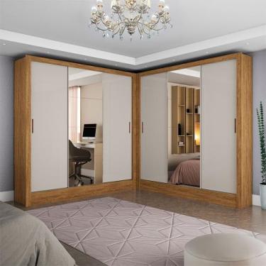 Imagem de Closet Casal Duplo Dubai 6 Portas Plus 6 Gavetas - Carioca Moveis, Cin