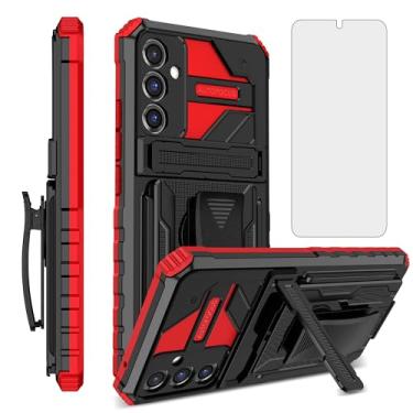 Imagem de Capa de celular para Samsung Galaxy S24 Plus S24+ 5G com protetor de tela, clipe de cinto, suporte híbrido, resistente, resistente, de grau militar, capa protetora S24Plus 24S + S 24, 24+, mulheres