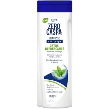 Imagem de Alyne, Shampoo para cabelos, Zero Caspa Detox refrescante, 350 ml, Azul