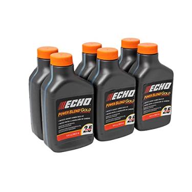 Imagem de Echo Produtos 6450025G mistura de óleo dourado 50:1 para equipamentos de energia externa de 2 tempos, semisintético de alto desempenho, baixa emissão de fumaça, 189 ml (pacote com 6)