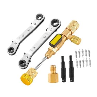 Imagem de KiBcsLic Ferramentas de reparo de ar condicionado para removedor de núcleo de válvula Ferramentas de reparo de refrigeração para equipamentos de refrigeração