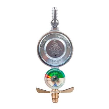 Imagem de Regulador de Gás M Domestico 504/01 Com Manometro Aliança