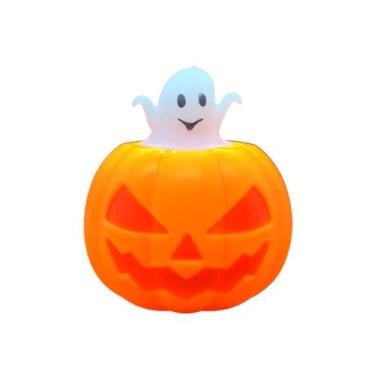 Imagem de Kit 12 Abóboras Squishies de Plástico para Decoração de festa de Hallo