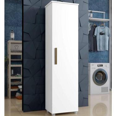 Imagem de Armário Multiuso Jasmin 1 Porta Kaiki Móveis - Branco