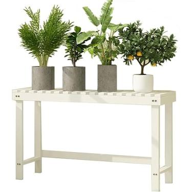 Imagem de Prateleira De Flores De Madeira Maciça Suporte De Flores De Madeira Balco Prateleira De Exibição De Vaso De Flores De Chão Prateleira De Plantas Multicamadas Interna Prateleira De Madeira D