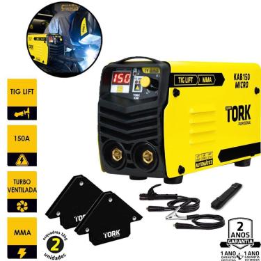 Imagem de Maq Solda Inver 150A Mma Tig Tork + 2 Esquadros Ie-6150 220V