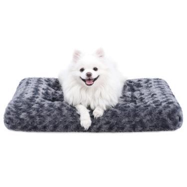 Imagem de Cama de cachorro KSIIA lavável de pelúcia Deluxe para cães grandes de 29 x 21 polegadas