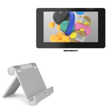Imagem de Suporte e suporte BoxWave compatível com Wacom Cintiq Pro 24 Touch (DTH-2420) – Suporte de alumínio VersaView, portátil, suporte de visualização em vários ângulos para Wacom Cintiq Pro 24 Touch (DTH-2420)