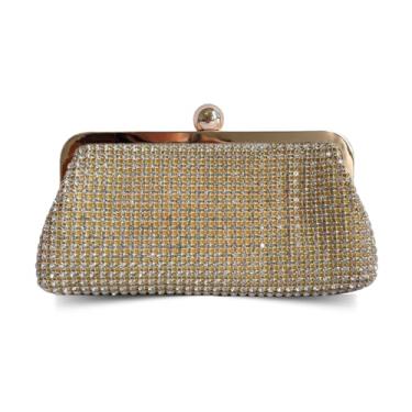 Imagem de Bolsa Carteira De Mão Clutch Festa Balada Ostentação Yasmin (Dourado)