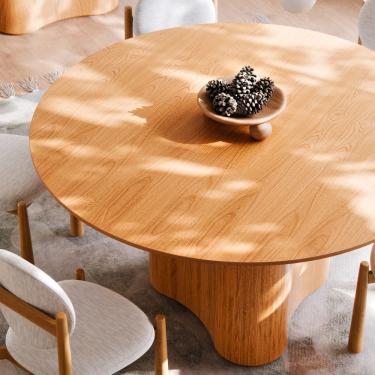 Imagem de Mesa De Jantar Redonda Modelo Palmas