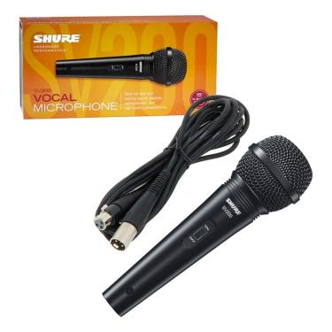 Imagem de Microfone Shure De Mão Com Fio Sv200 Unidirecional