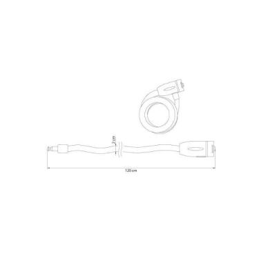 Imagem de Cadeado Antifurto para Estepe de Carro Tramontina 20x1200 mm com Chave