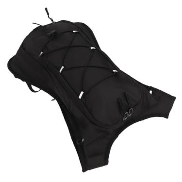 Imagem de ZJchao Mochila de Hidratação Leve que Executa Mochila de Mochila à Prova D'água Com Tiras Reflexivas e Bolso de Malha para Maratona de Ciclismo de Esportes Ao Ar Livre (Preto)