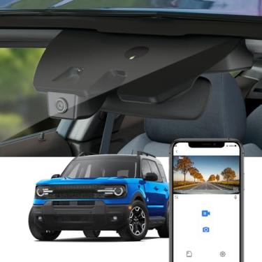 Imagem de Fitcamx Câmera veicular 4K adequada para Ford Bronco Sport 2021-2025 (HD2-D5500), plugue de 5 pinos, aparência de fábrica OEM, vídeo UHD 2160P, WiFi e aplicativo integrados, sensor G de gravação em