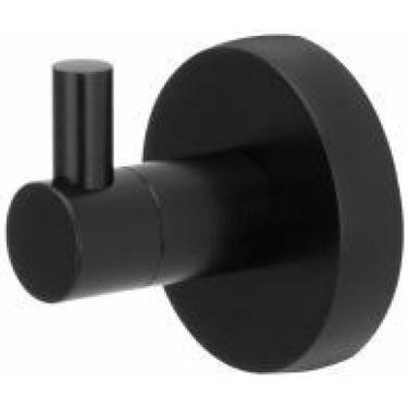 Imagem de Cabide Preto Fosco - Fácil Instalação - Kit de Fixação