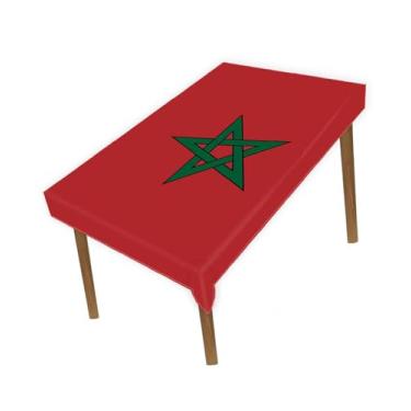 Imagem de Petite Pine Toalha de mesa grande de 1,5 × 2 metros, bandeira marroquina de 1,5 x 2 m, para decoração de casa e jantar