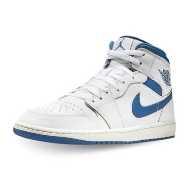 Imagem de Nike Tênis masculino Air Jordan 1, Vela azul industrial branca, 41