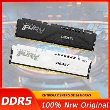Imagem de Memória RAM Kingston FURY Beast DDR5 De Alta Velocidade 16GB 32GB 5200