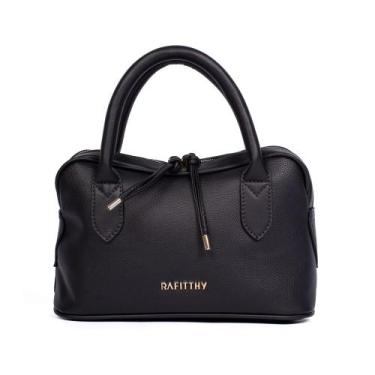 Imagem de Bolsa Feminina Rafitthy Tote Extra Transversal Média Preto, Preto, Úni