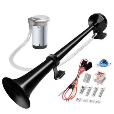 Imagem de Kit de buzina Air Train CARFKA 150dB 12V para caminhão com compressor