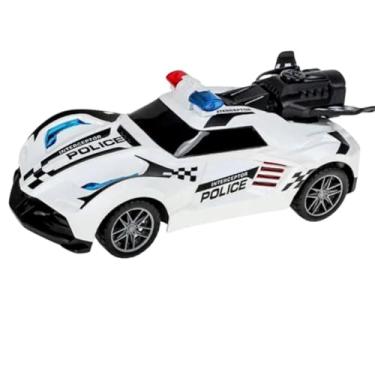 Imagem de Carrinho De Controle Remoto Policia Solta Fumaça 7 função c/luz exelente para presente