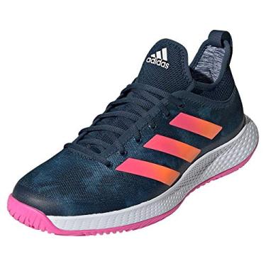 Imagem de adidas Tênis masculino de raquete Defiant Generation, Azul-marinho/rosa gritando/laranja gritante, 13