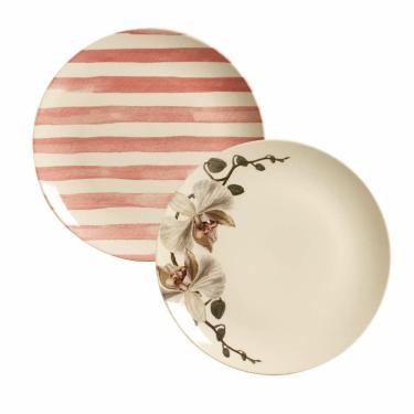 Imagem de Conjunto C/6 Pratos Raso Fleur Porto Brasil- 1Linha