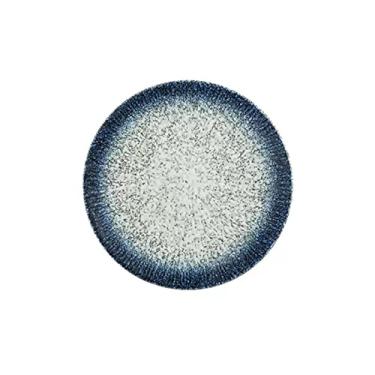 Imagem de Prato de serviço prato de jantar redondo de 8/10 polegadas prato de comida ocidental de cerâmica criativa prato de bife louça doméstica prato plano pratos rasos (cor: H, tamanho: 25,4 cm)