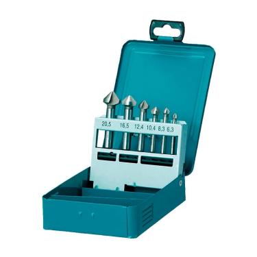 Imagem de Kit Escareador 6 Peças 6,3mm a 20,5 mm D42204 Makita