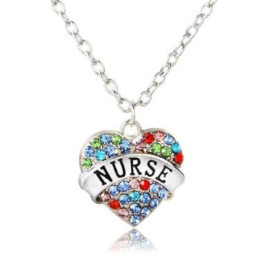 Imagem de Colar de enfermeira, presente de agradecimento para enfermeiras, presente de formatura para estudantes de enfermagem, presentes de semana de enfermagem, One Size, Strass, Sem Pedra Preciosa