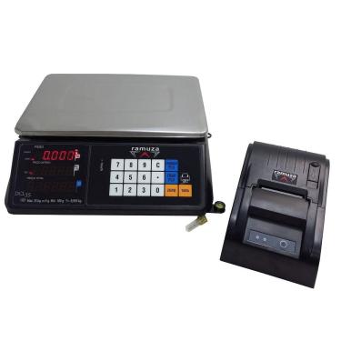 Imagem de Balança Computadora Ramuza 35kg/5g Bivolt Led Touch Impressora Térmica